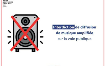 Interdiction de diffusion de musique amplifliée sur la voir publique – Arrêté préfectoral du 3 février 2021