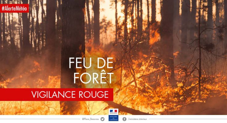 alerte rouge incendie foret