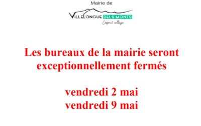 Fermeture exceptionnelle de la mairie