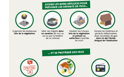 Aujourd’hui 5 août 2025 le risque feu de foret sera exceptionnel sur le secteur des Albères.