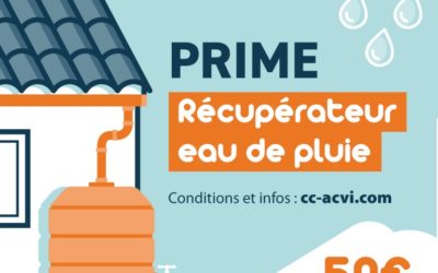 La CCACVI lance la prime récupérateur d’eau