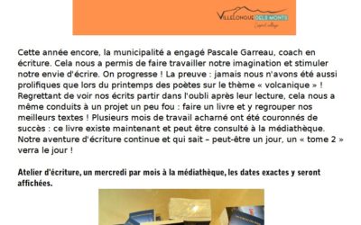 Atelier d’écriture