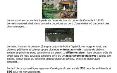 Repas de fin de printemps