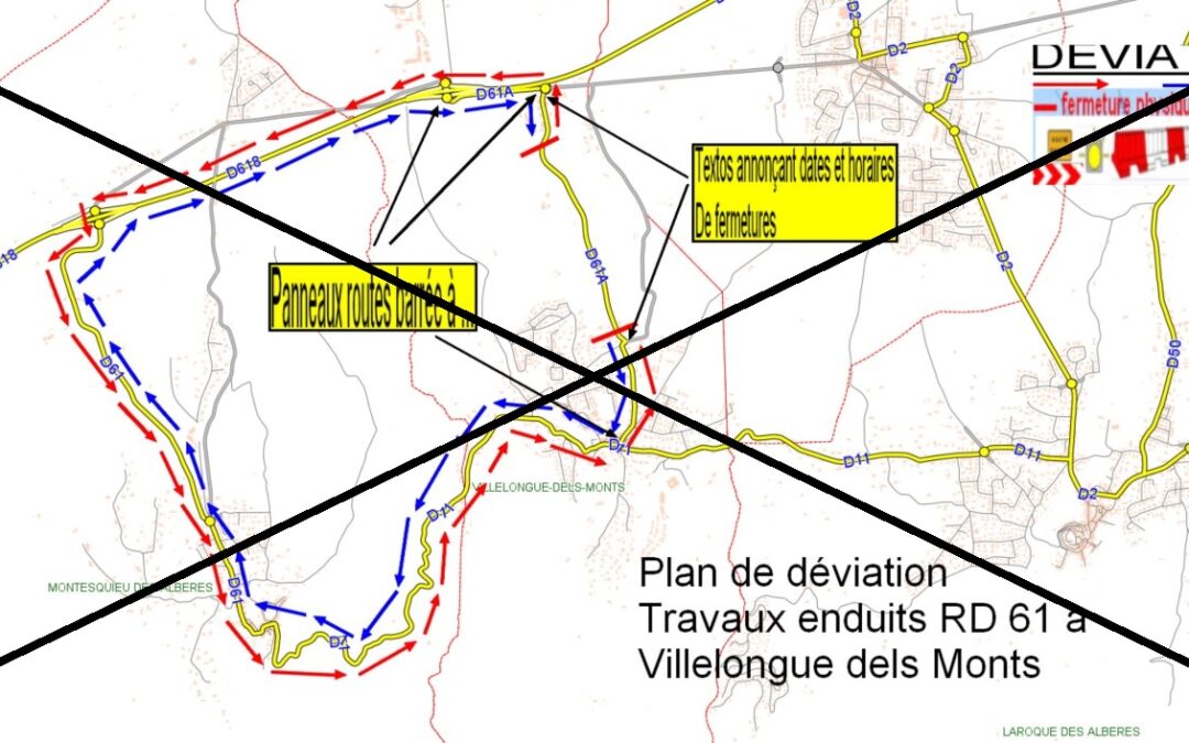 Report des travaux D61A du jeudi 21 et vendredi 22 mai
