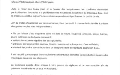 Prévention contre la prolifération des moustiques