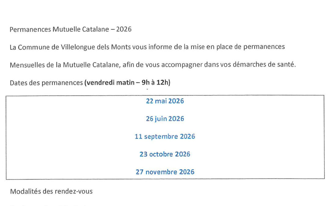 Permanences Mutuelle Catalane