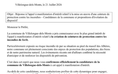 Mise en œuvre d’une ceinture de protection contre les incendies