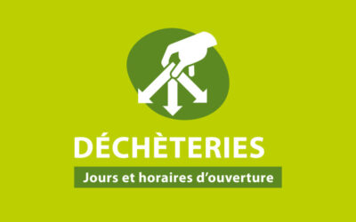 Horaires des déchèteries à compter du 7 septembre