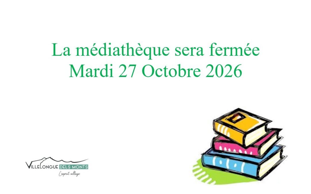Fermeture exceptionnelle de la médiathèque